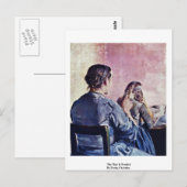 Das Haar wird von Krohg Christlich geflochten Postkarte (Vorne/Hinten)