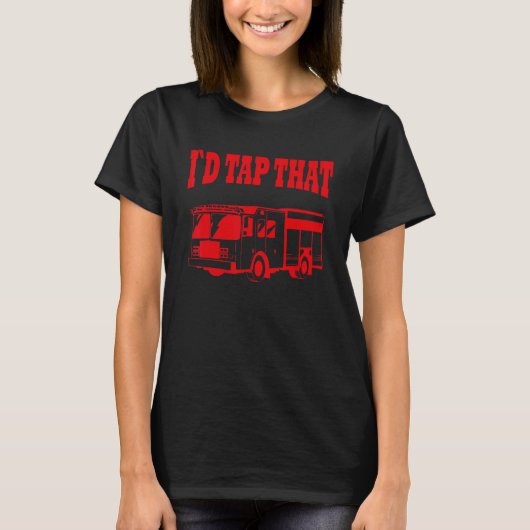 Das habe ich Gestochen, Feuerwehrauto T-Shirt (Vorderseite)