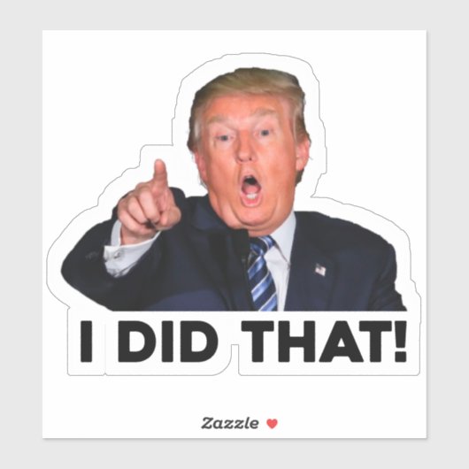 DAS HABE ICH GETAN! AUFKLEBER (Blatt)