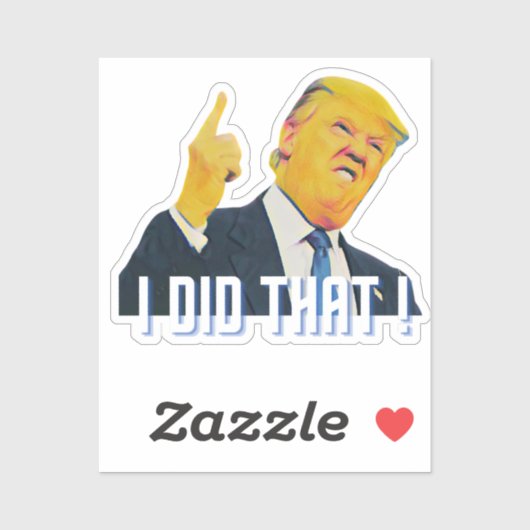 DAS HABE ICH GETAN! AUFKLEBER (Blatt)