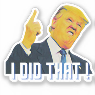 DAS HABE ICH GETAN! AUFKLEBER