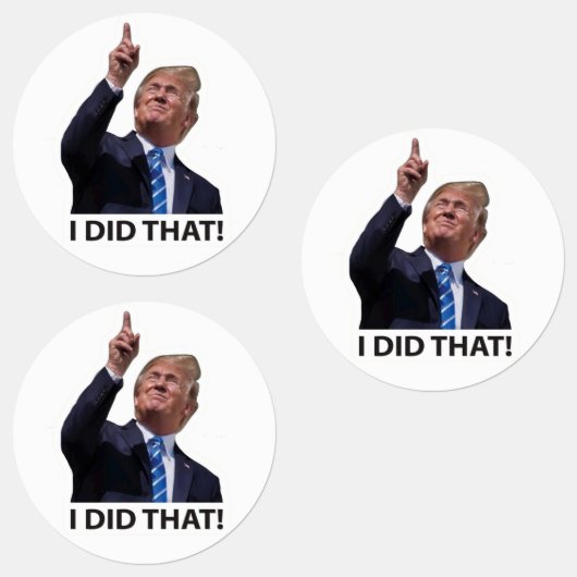 DAS HABE ICH GETAN! TRUMP-INFLATION ETIKETTEN (Gruppe)