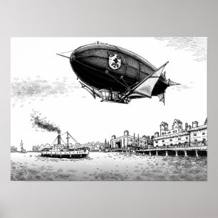 Das Hafen-Plakat Poster