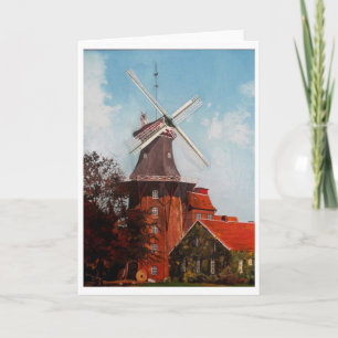 Das Hage Mühle gemalt im Öl Karte