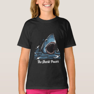 Das Hai-Power-Mädchen T-Shirt