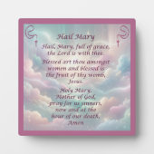 Das Hail Mary Gebet auf der Plaque Fotoplatte (Vorderseite)
