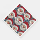Das Häkelmuster des Weihnachtsmanns Serviette (Ecke)