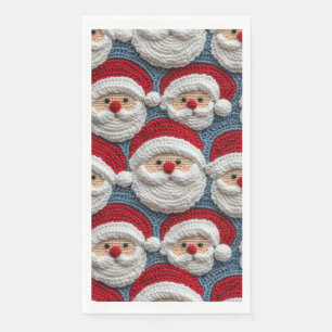 Das Häkelmuster des Weihnachtsmanns Serviette