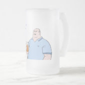 das halbe Liter des Bergwerkes ein Mattglas Bierglas (VorderseiteRechts)