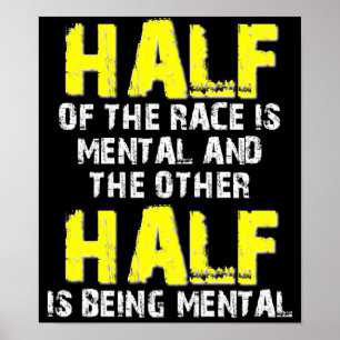 Das halbe Race Dirt Bike Motocross Plakatzeichen Poster