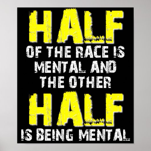 Das halbe Race Dirt Bike Motocross Plakatzeichen Poster (Vorne)