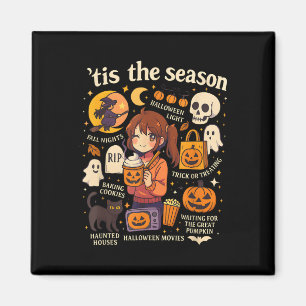 Das Halloween-Anime-Icons-Design der Saison Magnet
