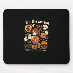 Das Halloween-Anime-Icons-Design der Saison Mousepad