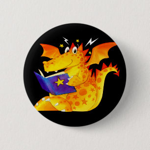 Das Halloween-Baby-Drache des Kindes lustiger Button
