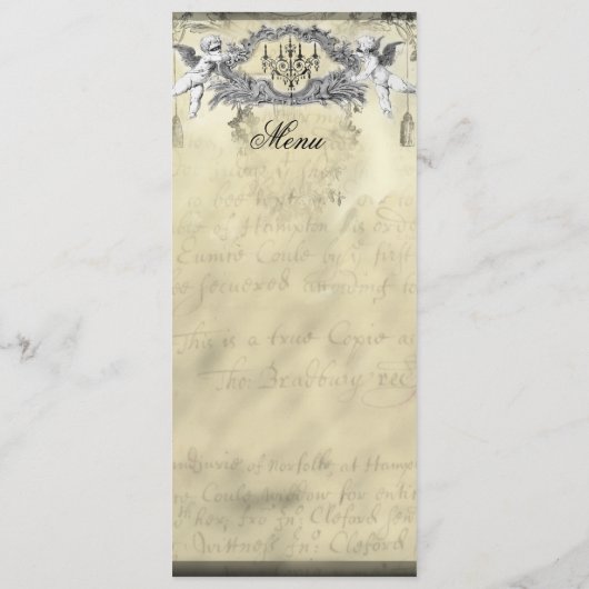 Das Halloween-Ball-Menü Menükarte (Rückseite)