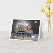 Das Halloween Boo! Bus Karte (Gelbe Blume)