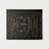 Das Halloween-Buch der Zauber | Goth Tapestry Wandteppich (Vorderseite (Horizontal))