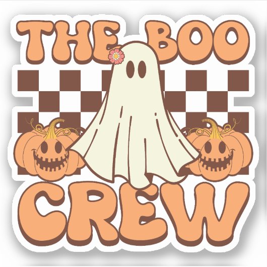 Das Halloween der Boo-Crew Aufkleber (Vorderseite)