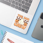 Das Halloween der Boo-Crew Aufkleber (Laptop mit iPhone)