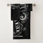 Das Halloween der Hexenkönigsleder Badhandtuch Set (Insitu)