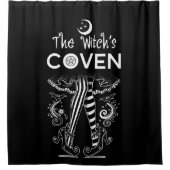 Das Halloween der Hexenwitscher Duschvorhang (Vorderseite)