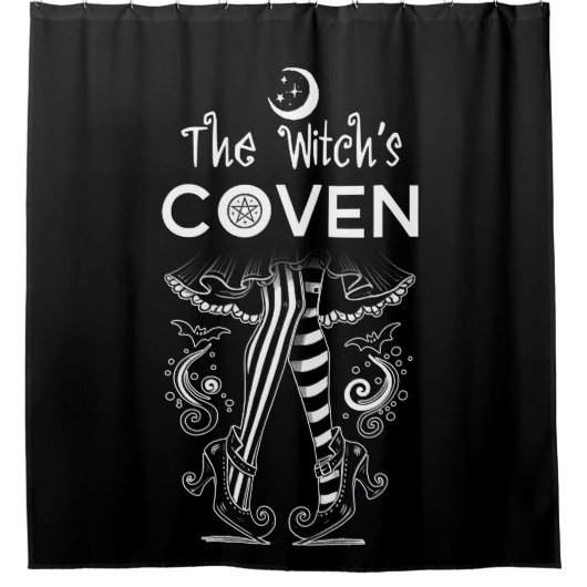 Das Halloween der Hexenwitscher Duschvorhang (Vorderseite)