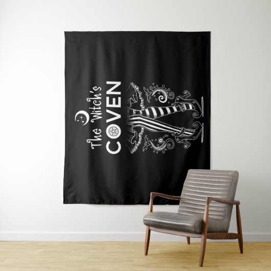 Das Halloween der Hexenzauberer Wandteppich (Beispiel)