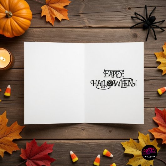 Das Halloween der Spinne Karte