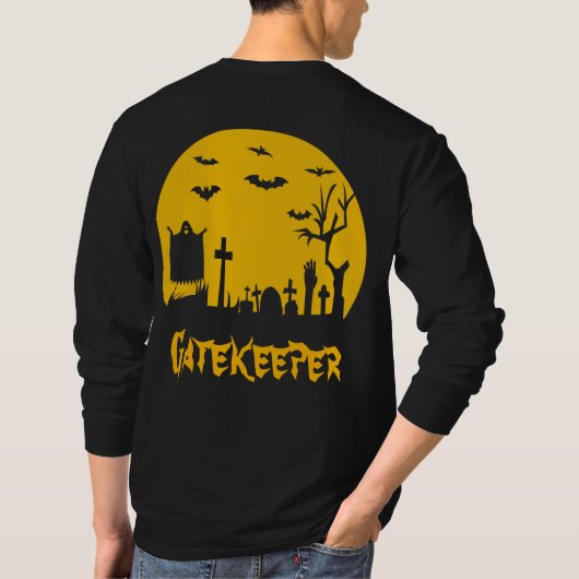 Das Halloween-Gatekeeper Mens Long Sleeve T-Shirt (Rückseite)