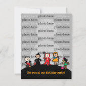 Das Halloween-Geburtstags-Kostüm-Party Einladung (Rückseite)