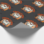 Das Halloween Ghost-Skaten-Mainboard wird echt lec Geschenkpapier (Ecke)