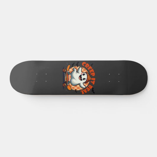 Das Halloween Ghost-Skaten-Mainboard wird echt lec Skateboard (Horizontal)