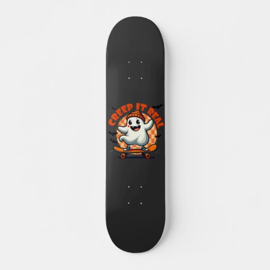 Das Halloween Ghost-Skaten-Mainboard wird echt lec Skateboard (Vorne)