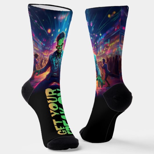 Das Halloween-Monster-Party "Hol dir deinen Freak! Socken (Gewinkelt)
