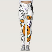 Das Halloween-Party des grimmigen Sensenmanns Ghos Leggings (Vorderseite)