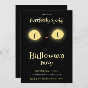 Das Halloween-Party von Cat Lovers ist sehr sauber Einladung