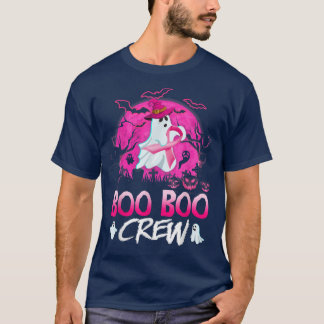 Das Halloween-Rosa-Ribbon-Brustkrebs der Boo-Crew  T-Shirt