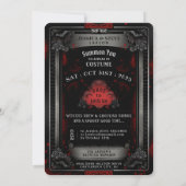 Das Halloween-Spiel auf dem Joker des Teufels Einladung (Rückseite)