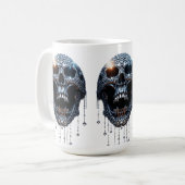 Das Halloween "Spooky Bling" Kaffeetasse (Vorderseite Links)