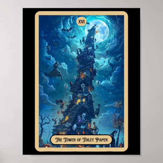 Das Halloween-Tarot des Toilettenpapierturms (der Poster (Vorne)
