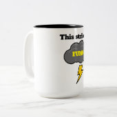 Das hält mich lustig zweifarbige tasse (Vorderseite Links)