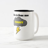 Das hält mich lustig zweifarbige tasse (VorderseiteRechts)