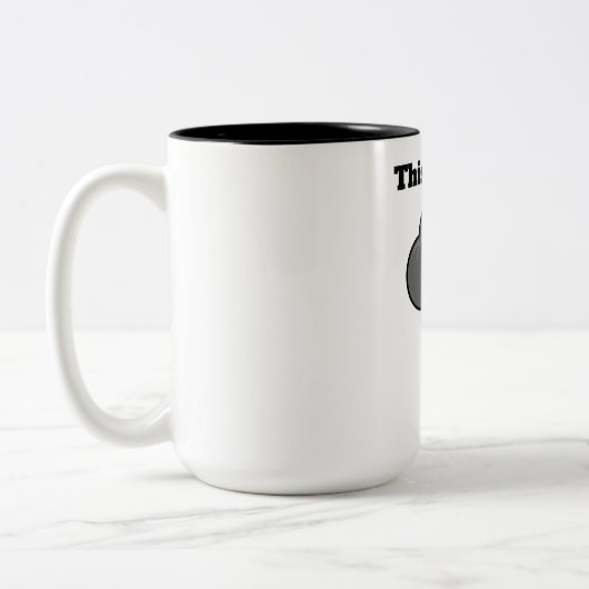 Das hält mich lustig zweifarbige tasse (Links)