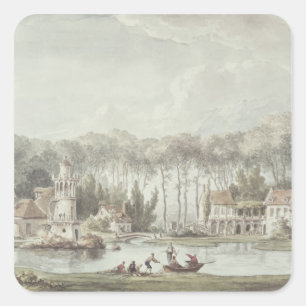 Das Hameau, kleiner Trianon, 1786 Quadratischer Aufkleber