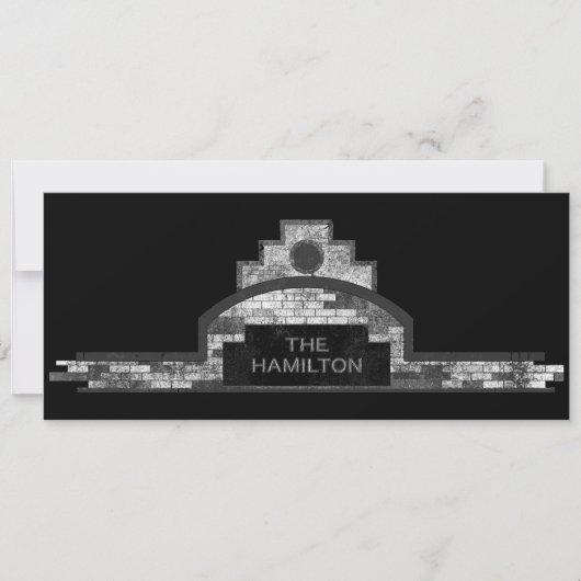 das Hamilton-Gebäude Einladung (Vorderseite)
