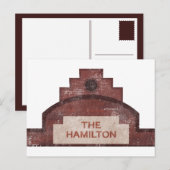 das Hamiton-Gebäude Postkarte (Vorne/Hinten)