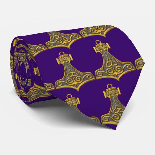Das Hammer-Gold des Thors Krawatte (Gerollt)