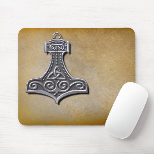 Das Hammer_Silver des Thors Mousepad (Mit Mouse)
