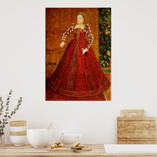 Das Hampden-Portrait von Elizabeth I. von England Poster (Küche)
