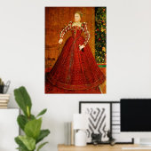 Das Hampden-Portrait von Elizabeth I. von England Poster (Heimbüro)